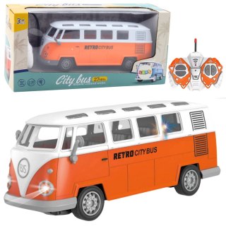 LEAN Toys Autobus Retro City Bus Zdalnie Sterowany RC Światła 1:30