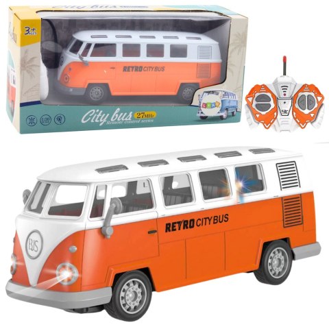 LEAN Toys Autobus Retro City Bus Zdalnie Sterowany RC Światła 1:30