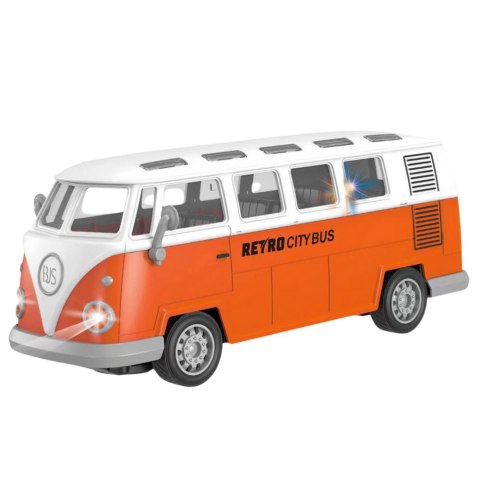LEAN Toys Autobus Retro City Bus Zdalnie Sterowany RC Światła 1:30