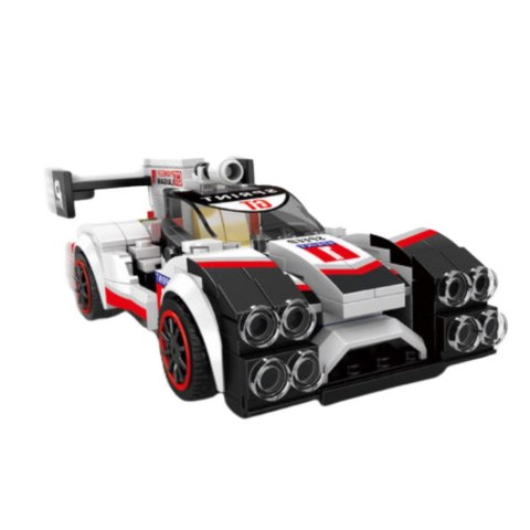 LEAN Toys Klocki Konstrukcyjne Auto Sportowe Wyścigówka Robot 2w1 Biały 341 el.