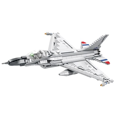 LEAN Toys Klocki Konstrukcyjne Myśliwiec F-16 Fighting Falcon 1427el
