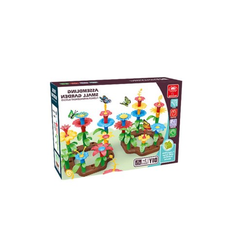LEAN Toys Klocki Konstrukcyjne Ogród Kwiatowy DIY 148 Elementów