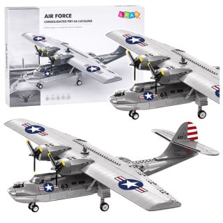 LEAN Toys Klocki Konstrukcyjne Samolot PBY-5A Catalina 364 el.