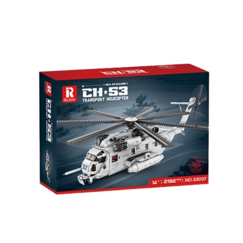 LEAN Toys Klocki Konstrukcyjne Śmigłowiec Transportowy Helikopter 2192el
