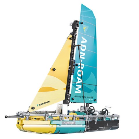 LEAN Toys Klocki Konstrukcyjne Żaglówka Łódź Type 65 Model 675el