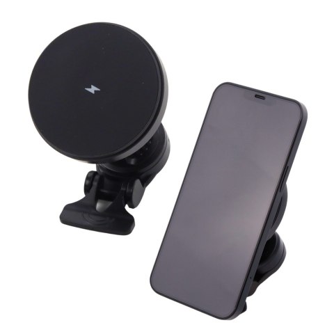 LEAN Uchwyt Samochodowy Magnetyczny Z Ładowarką Indukcyjną 15W