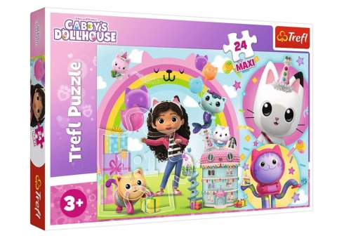 Trefl Puzzle Puzzle - 24 Maxi - Wesoła Gabi - Koci Domek Gabi - Trefl 14353