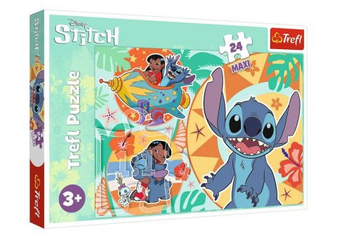 Trefl Puzzle Puzzle - 24 Maxi - Wesoły dzień Lilo i Stitch - Trefl 14365