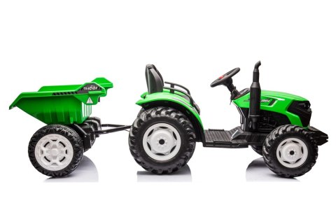 LEAN CARS Traktor Na Akumulator HC-306 Z Przyczepą Jasno Zielony 24V