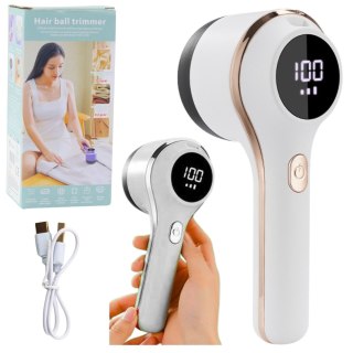 LEAN Elektryczna Golarka Do Tkanin Ubrań 3 Tryby Prędkości Biała