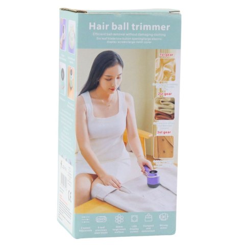 LEAN Elektryczna Golarka Do Tkanin Ubrań 3 Tryby Prędkości Biała