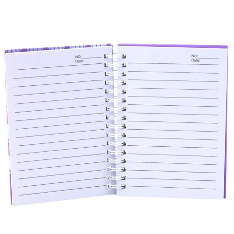 LEAN Notatnik W Linie Muszelki Holograficzne Fioletowy A6 80 Kartek