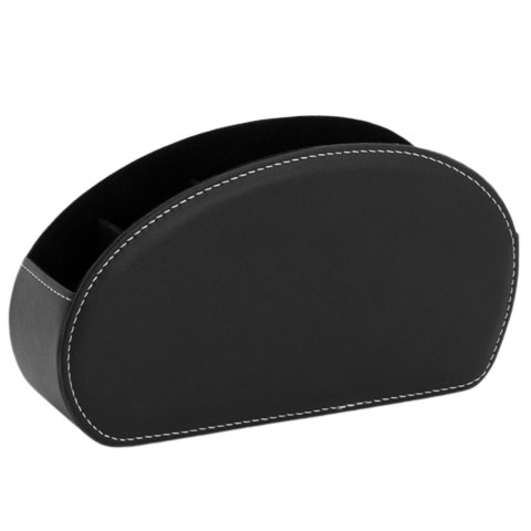 LEAN Pojemnik Organizer Na Piloty 5 Przegród Ekoskóra Czarny