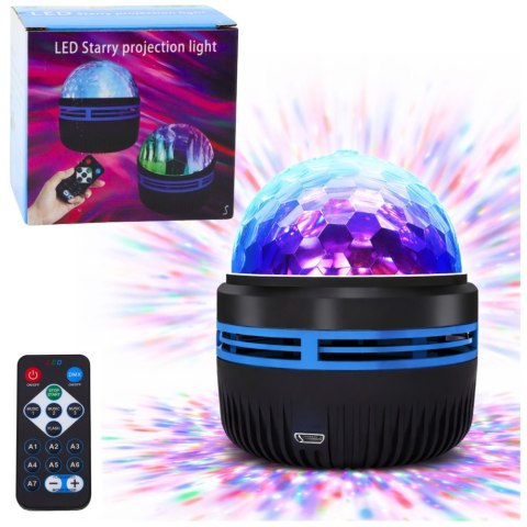 LEAN Projektor Gwiazd LED Starry Lampka Nocna Efekty Świetlne Pilot