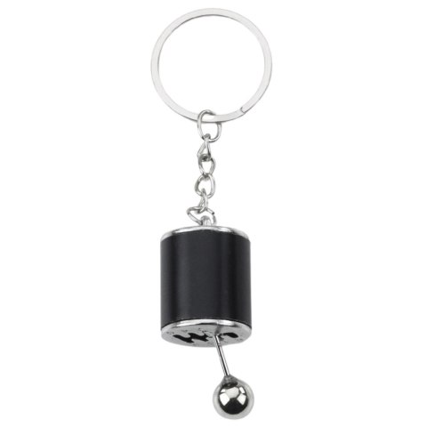 LEAN TOYS Brelok Metalowy Do Kluczy Skrzynia Biegów Ruchoma Czarny