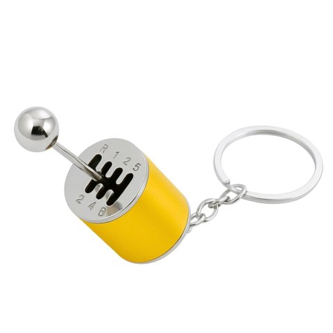 LEAN TOYS Brelok Metalowy Do Kluczy Skrzynia Biegów Ruchoma Złoty