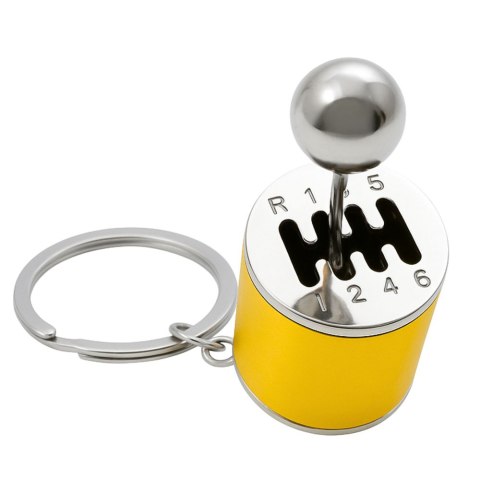 LEAN TOYS Brelok Metalowy Do Kluczy Skrzynia Biegów Ruchoma Złoty