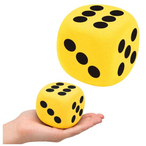 LEAN Toys Duża Kość Piankowa Do Gry Zabawy Edukacyjna Mix 8 cm