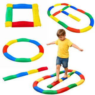 LEAN Toys Ścieżka Sensoryczna Deski Równoważne 16 Desek Łączenia Antypoślizgi