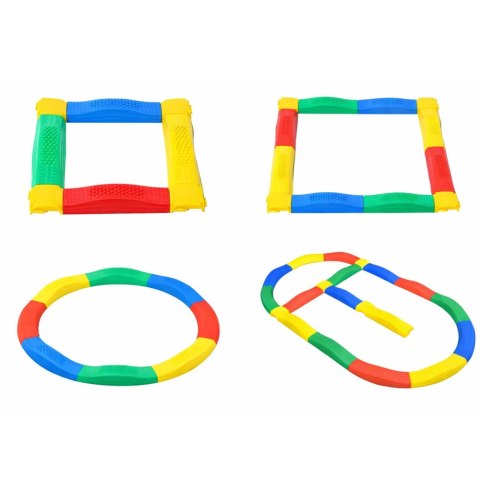 LEAN Toys Ścieżka Sensoryczna Deski Równoważne 16 Desek Łączenia Antypoślizgi