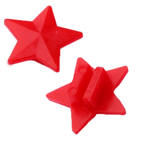 LEAN Toys Zestaw Koraliki Na Szprychy Do Roweru Gwiazdki Kolorowe 2cm 35szt