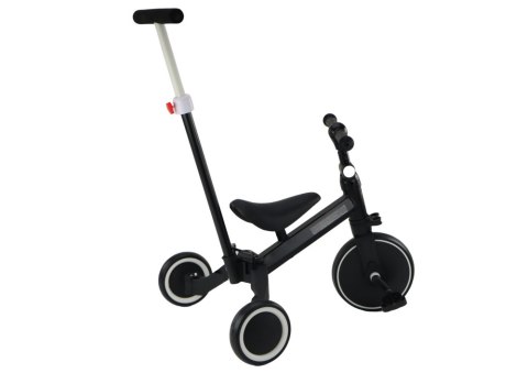 LEAN Trike Rower Trójkołowy PRO50 Rowerek Z Rączką Do Prowadzenia Czarny