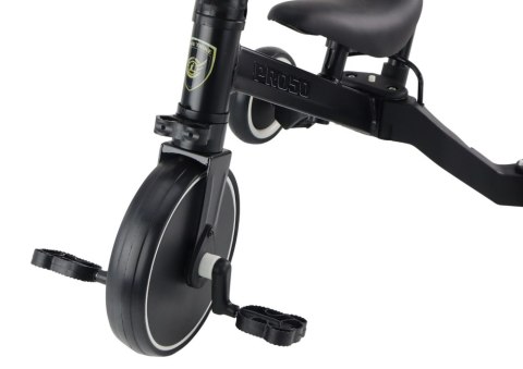 LEAN Trike Rower Trójkołowy PRO50 Rowerek Z Rączką Do Prowadzenia Czarny