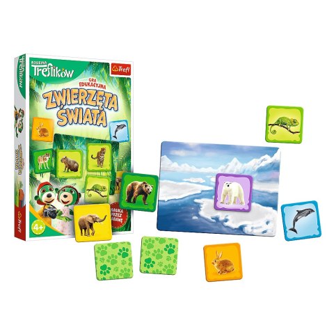 Trefl Gry Gra dla dzieci Zwierzęta Świata Rodzina Treflików 02337