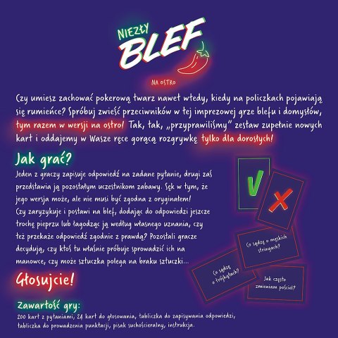 Trefl Gry Gra planszowa Niezły Blef Na Ostro Trefl 02302