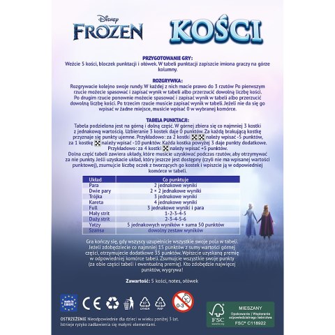 Trefl Gry Gra podróżna Kości Kraina Lodu Trefl 02689