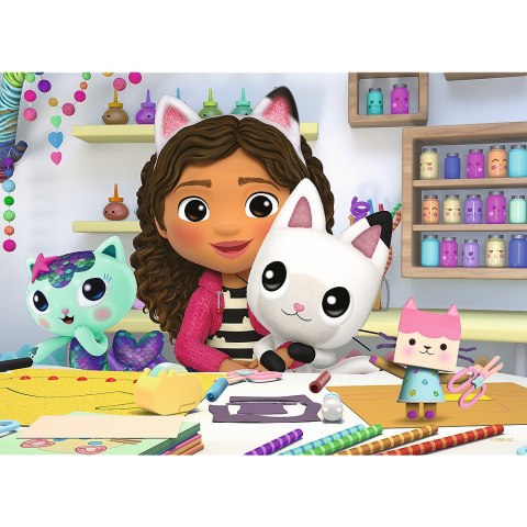 Trefl Puzzle Puzzle - 20 miniMaxi - Kolorowy dzień Gabi - Koci Domek Gabi - Trefl 56041