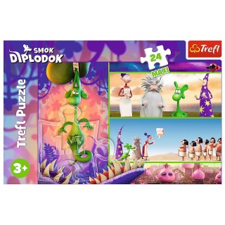 Trefl Puzzle Puzzle - 24 Maxi - Ciekawski Smok Diplodok - Trefl 14376