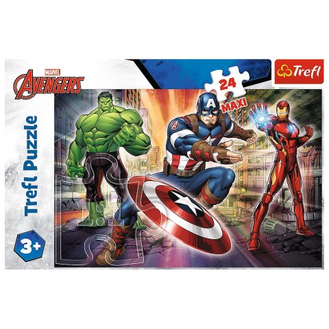 Trefl Puzzle Puzzle - 24 Maxi - W świecie Avengersów - Trefl 14321