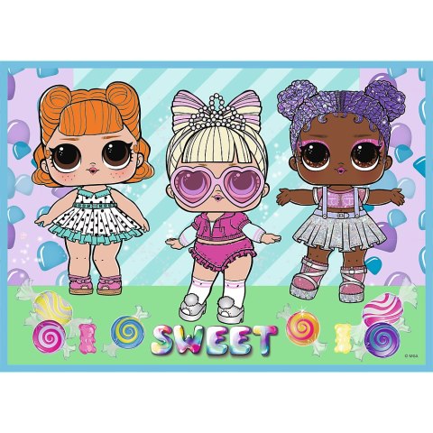 Trefl Puzzle Puzzle - 4w1 (35, 48, 54, 70) - Poznaj laleczki - LOL Surprise! - Trefl 34613