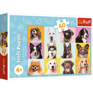 Trefl Puzzle Puzzles - 60 - Słodkie psiaki - Trefl 17374