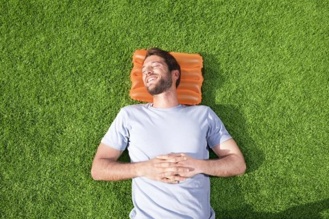 Bestway Dmuchana Poduszka 38 x 25 cm Pomarańczowa Bestway 52127