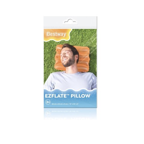 Bestway Dmuchana Poduszka 38 x 25 cm Pomarańczowa Bestway 52127