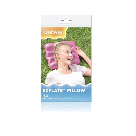 Bestway Dmuchana Poduszka 38 x 25 cm Różowa Bestway 52127