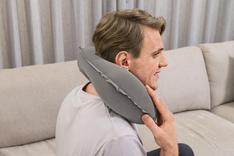 Bestway Dmuchana Poduszka Podróżna 46 x 28 cm Rogal Szara Bestway 67006