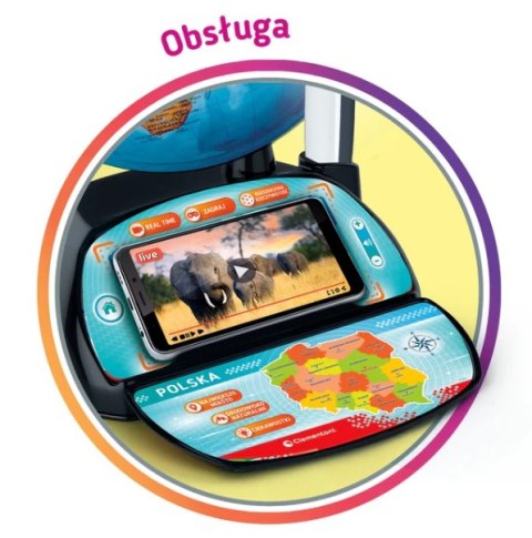 Clementoni Interaktywny Globus Eduglobus Uczę się Bawiąc Język Polski Clementoni 50848