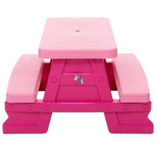 Dorex Zestaw Stolik Ogrodowy z Ławeczkami Dla Dzieci Dorex Różowy