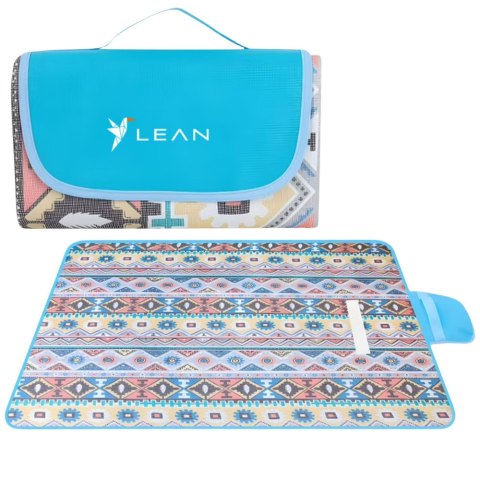 LEAN Koc Piknikowy Plażowy Składany Wzory LEAN 200 x 200cm