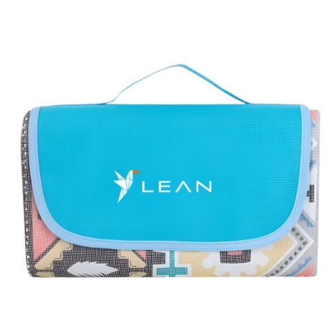 LEAN Koc Piknikowy Plażowy Składany Wzory LEAN 200 x 200cm