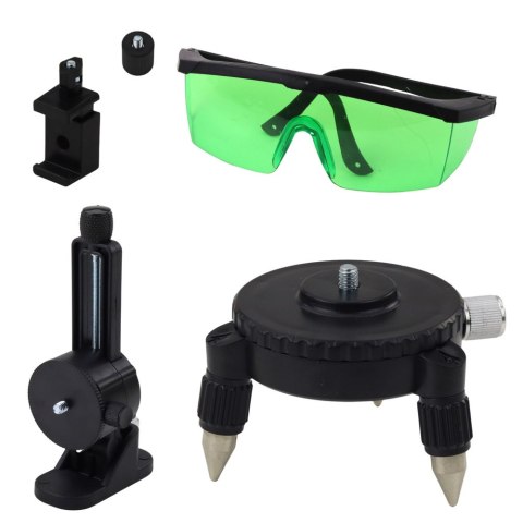 LEAN Poziomica Laserowa Płaszczyznowa 4D 16 Linii Walizka 2 Akumulatory Niebieska