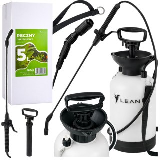 LEAN Ręczny Opryskiwacz Ciśnieniowy Do Podlewania Nawożenia Opryskiwania LEAN 5L