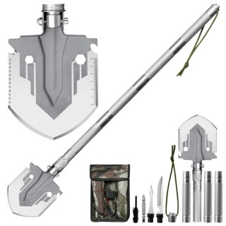 LEAN Saperka Wojskowa 16w1 Narzędzia Taktyczne Survivalowe Nóż Krzesiwo Tasak