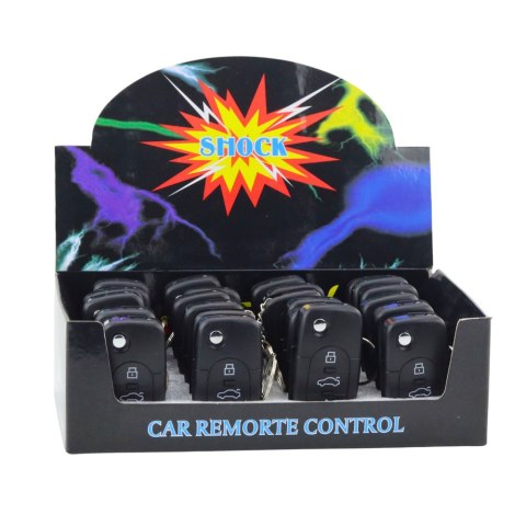 LEAN TOYS Brelok Pilot Samochodowy Latarka LED Razi Prądem 2w1