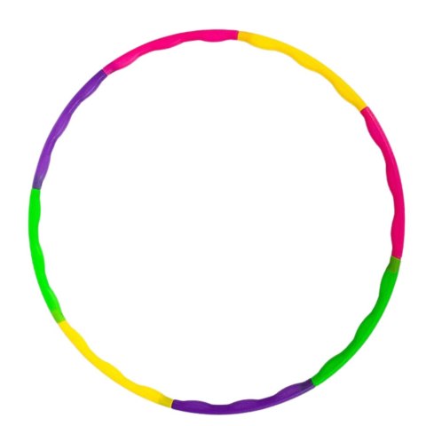 LEAN TOYS Hula Hop Z Wypustkami Składane Kolorowe 7El Średnica 50cm