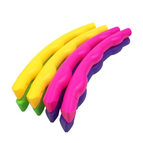 LEAN TOYS Hula Hop Z Wypustkami Składane Kolorowe 7El Średnica 50cm