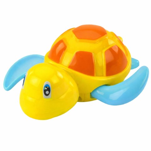 LEAN TOYS Zabawka Do Kąpieli Nakręcany Żółw Niebieski Zielony 13 cm